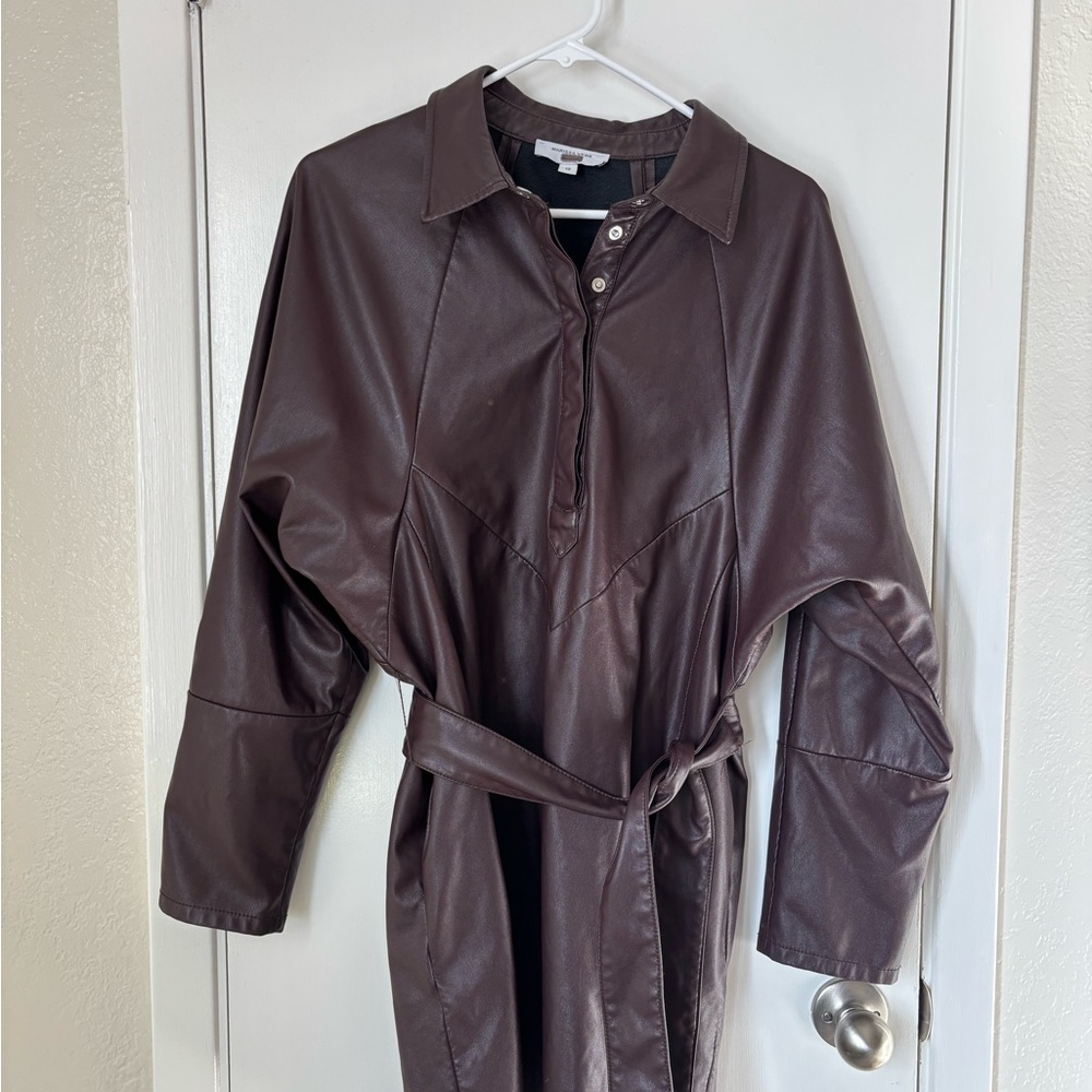 Marissa Webb Faux Leather Dress